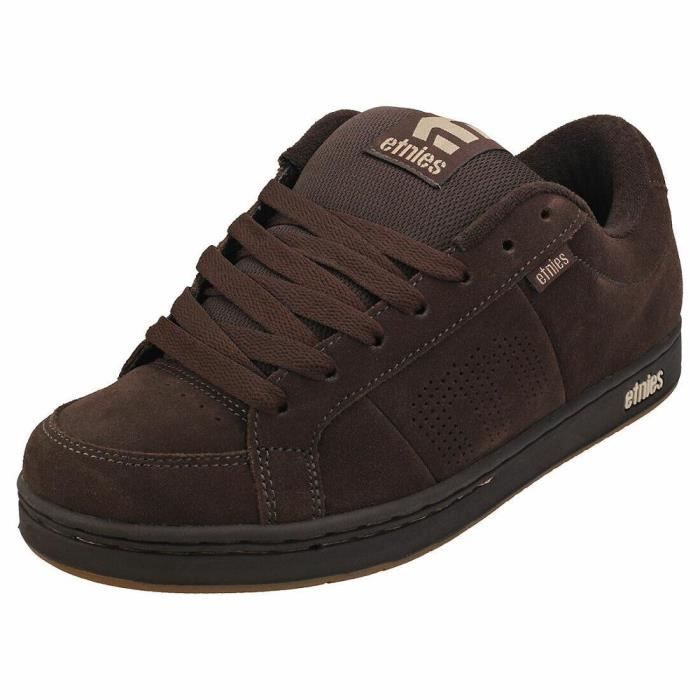 Chaussures De Skate Etnies Czar – Homme, Silhouette Mi-bouffante, Tige En Cuir Et Daim, Double Couture, Semelle Avec Rainures Flexibles