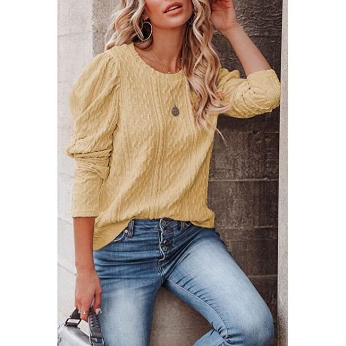 Pull epaule sales bouffante