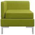 9955OCTOFOU•SALON|CANAPE - SOFA - DIVAN Canapé d'angle sectionnel avec coussin Tissu Vert LPH:65 x 65 x 65 cm MEUBLE SIEGE Séjour Dé-2