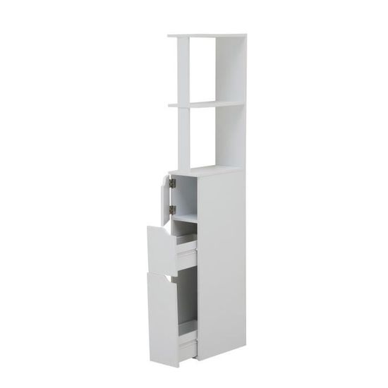 Top Colonne De Toilette L 15 Cm Blanc Mat Achat Vente