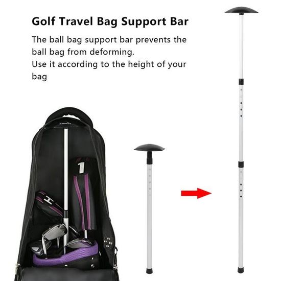 Tige Télescopique Support Rigide Club de Golf Accessoires Bras Réglable  pour Sacs de Transport - Cdiscount Sport
