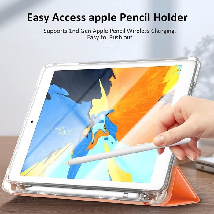 Coque iPad 2018-2017 Cuir 6ème-5ème génération 9,7 Étui Pouces Smart Cover  Case Housse Coque de Protection avec Apple Pencil Holder - Cdiscount  Informatique