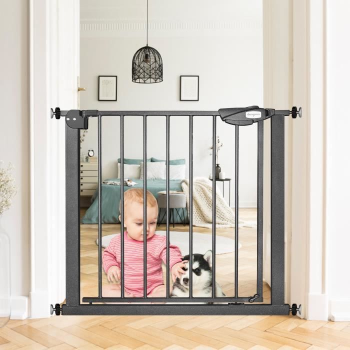 Barriere de Sécurité Enfant Barrière Modulable Pliable pour Bébés ou  Animaux en Métal et ABS