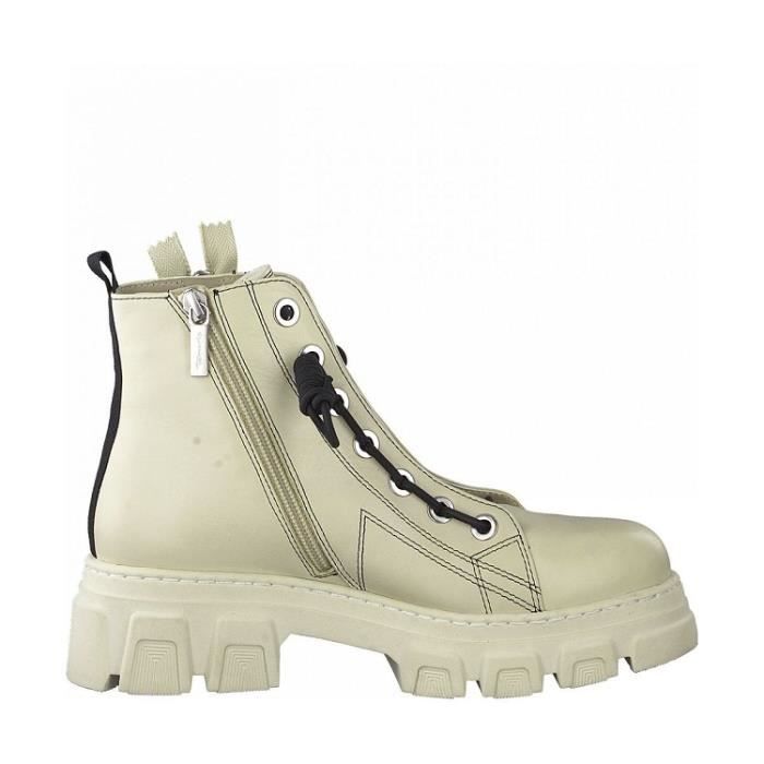 Bottines style top militaire femme