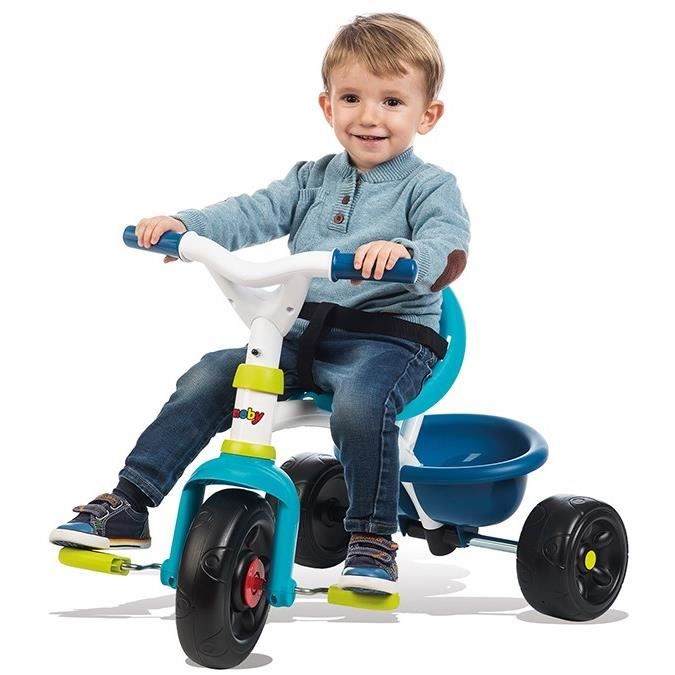 SMOBY Tricycle Enfant Evolutif Be Fun Confort Bleu Cdiscount