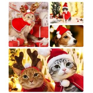 Deguisement Chien Tenue De Noel Pour Chat Robe Noel Chat,Nouveau
