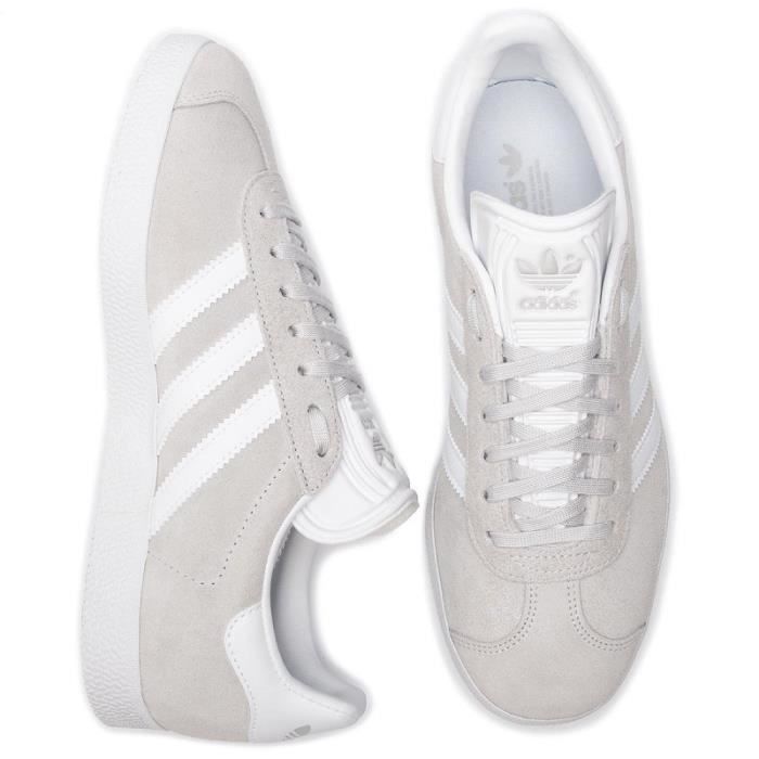 ADIDAS ORIGINALS Baskets Gazelle Gris clair Mixte Gris Cdiscount Chaussures