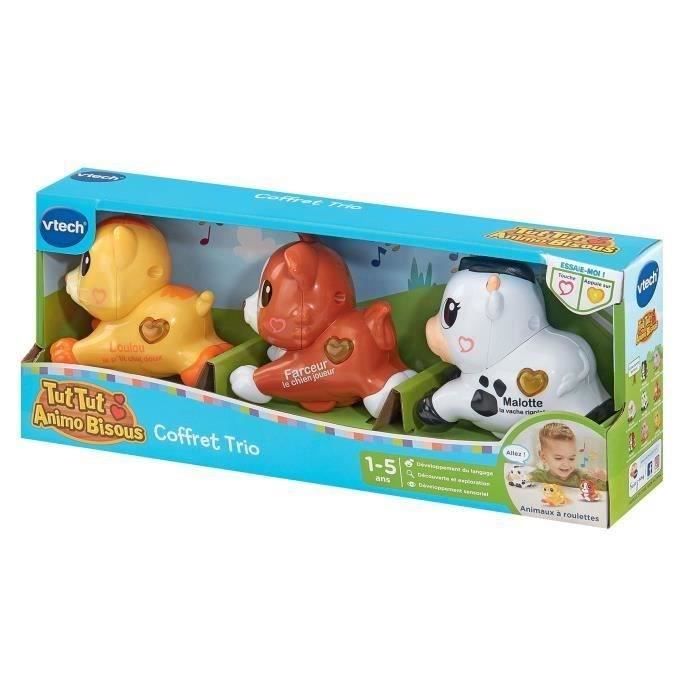 VTECH TUT TUT ANIMO BISOUS COFFRET TRIO (CHIEN CHAT VACHE