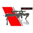 couleur DSR-1 Pistolet de Sniper AWM MK14 DSR 1-6 SVD TAC en plastique, jouet d'assemblage, modèle de pistole-0