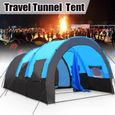 ROYAL Tente de camping Familiale Tunnel - Bleu-0