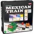 Jeu de dominos Mexican Train TACTIC - Boîte métal - Multicolore - 30 min - Adulte-0