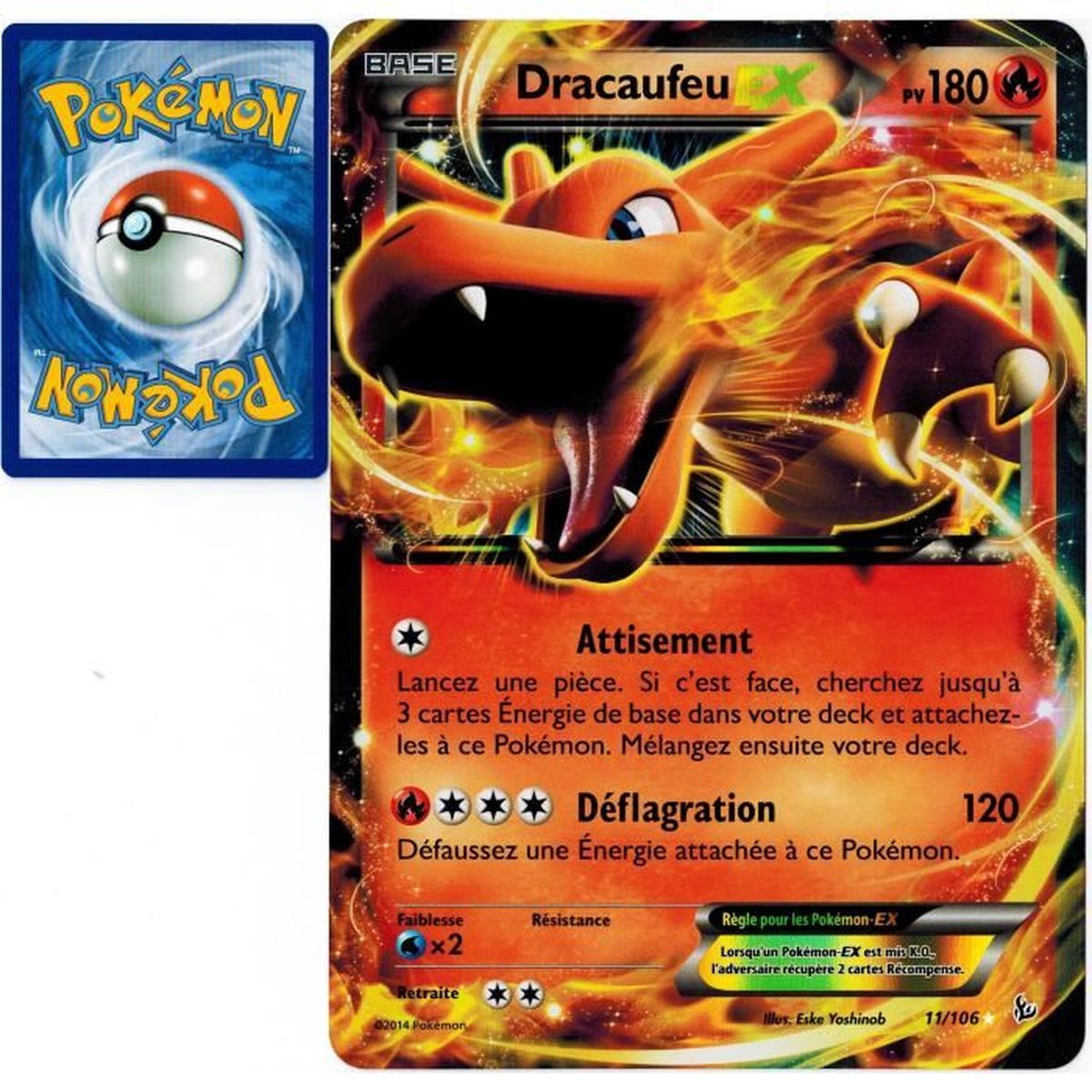 Carte Pokemon 11 106 Dracaufeu Ex Jumbo Cdiscount Jeux Jouets Carte Pokemon 11 106 Dracaufeu Ex Jumbo Cdiscount Jeux Jouets