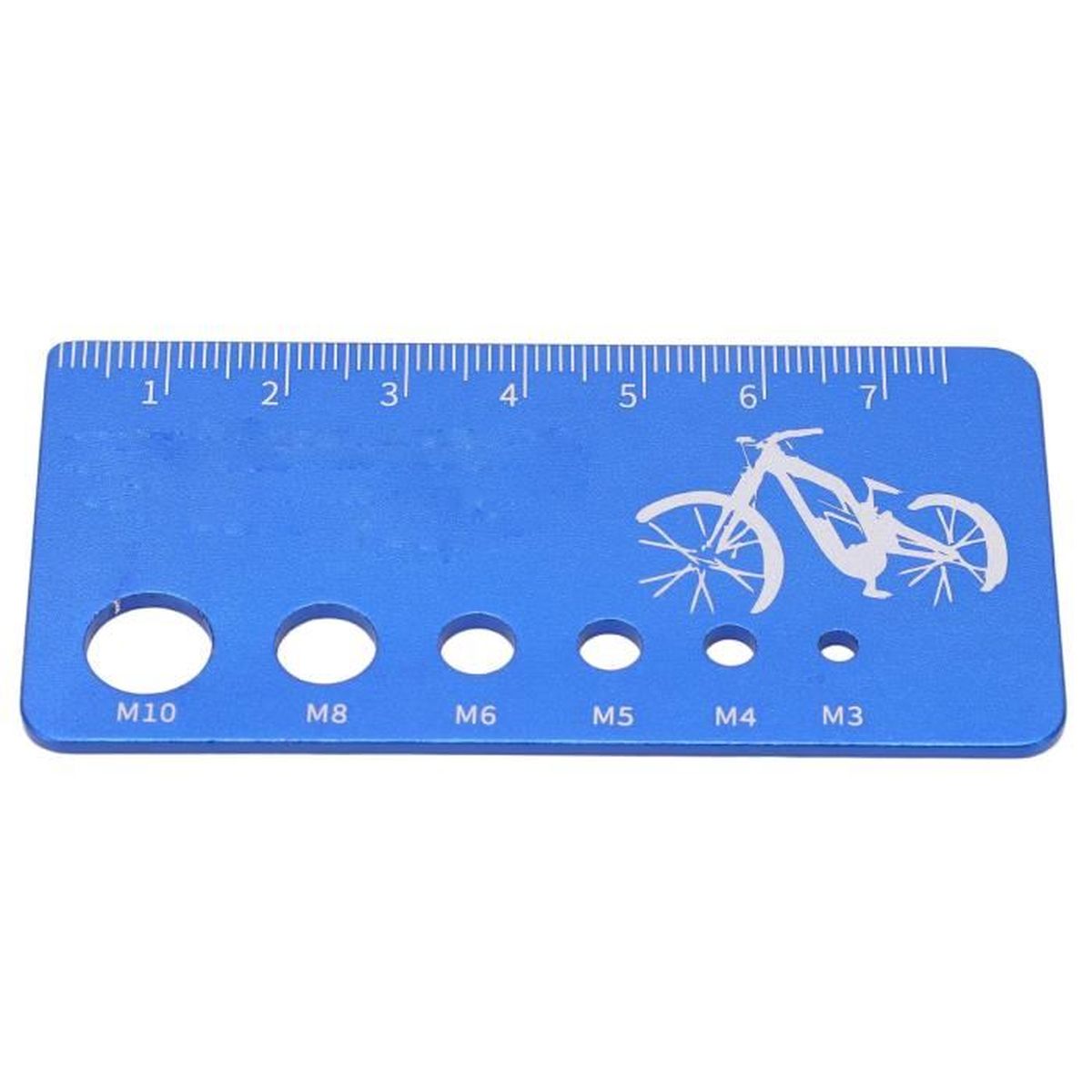 Jauge à Vis Portable - Outil Mesure écrous Et Boulons - Règle Plastique Jaune 22 Cm
