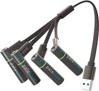 Kit chargeur Paleblue - PB-AAA - Piles Rechargeables USB AAA - (LR03) [HR03]