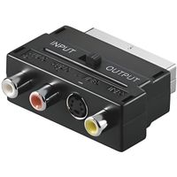 ADAPTATEUR RGB PERITEL 3 RCA + S-VIDEO 20 broches SCART