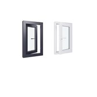 Fenetre PVC - LxH 500x800 mm - Triple vitrage - Blanc intérieur - Anthracite extérieur - Ferrage Droite