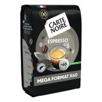 LOT DE 4 - CARTE NOIRE - Espresso n°8 Café dosettes Compatibles Senseo - boite de 60 dosettes