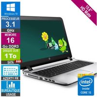 15.6" HP ProBook 450 G1 i5-4200M 3.1GHz 16Go/1To SSD W10 AZERTY FR