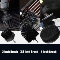5 pièces tête de brosse de nettoyage noir nettoyage électrique et brosse de polissage