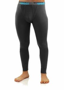 GUOCU Homme Sous-vêtements Pantalons Caleçon Long Sans Couture Pantalon Ultra Chaud Leggings Thermiques D'hiver, Grande Taille DaGris XL