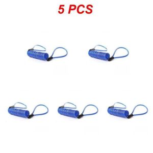 ANTIVOL - BLOQUE ROUE Bleu 5 pièces - Câble de rappel de sécurité antivol pour moto, ULde verrouillage de disque, Vélo, Scooter, 12
