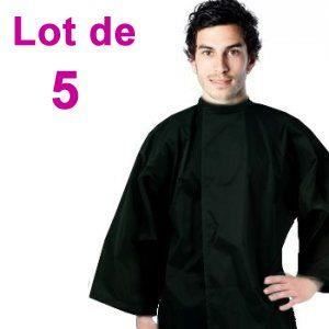 Lot de 5 x Peignoir coiffure water proof noir Polytex