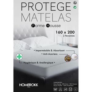 PROTÈGE MATELAS  Alèse 160x200cm imperméable Protège Matelas - HOMEROKK