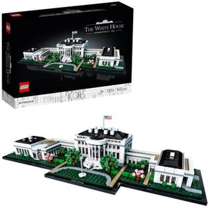 GARAGE - BATIMENT LEGO® 21054 Architecture La Maison Blanche, Ensemble de construction Landmark, Modèle de Collection et d'Exposition pour Adultes