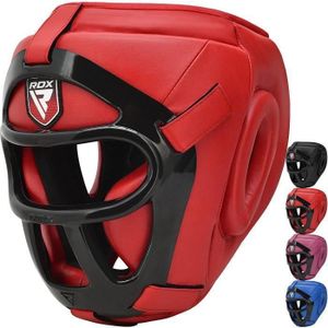 RDX Casque De Boxe Enfant MMA Muay Thai - Protection Complète, Cuir Synthétique, Ajustable Et Confortable