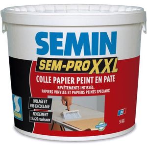 JOINT - COLLE Colle papiers peints en pâte Semin Sem-Pro XXL - prêt à l'emploi - seau de 5 kg