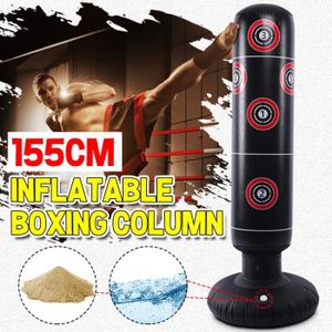Domybest Sac de Frappe sur Pied Sac de Boxe Gonflable Punching Ball Adulte sur Pied Sac Lourd Exercice Fitness /Équipement de Musculation