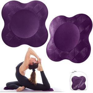 TAPIS DE SOL FITNESS 2Pièces Genouillère De Yoga Tapis De Yoga Genouillères Léger,Tapis De Yoga Antidérapants,Yoga Mat Pour Protéger Les Genoux, L[W294]