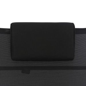 CHAISE LONGUE Chaise longue Aluminium Textilène Noir LVD
