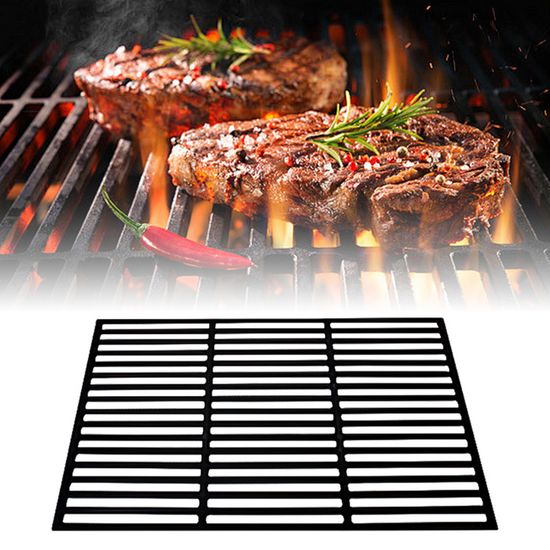 WELL GRILL Grille De Cuisson En Fonte 44,5 Cm Compatible Weber Spirit & Genesis - Avec Accessoires Intégrés