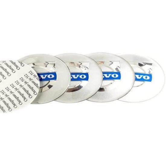 4 Cache-moyeux Pour Volvo XC40 - 60 Mm, Enjoliveurs Centre Roue, Fixation Facile, Résistants Aux Intempéries