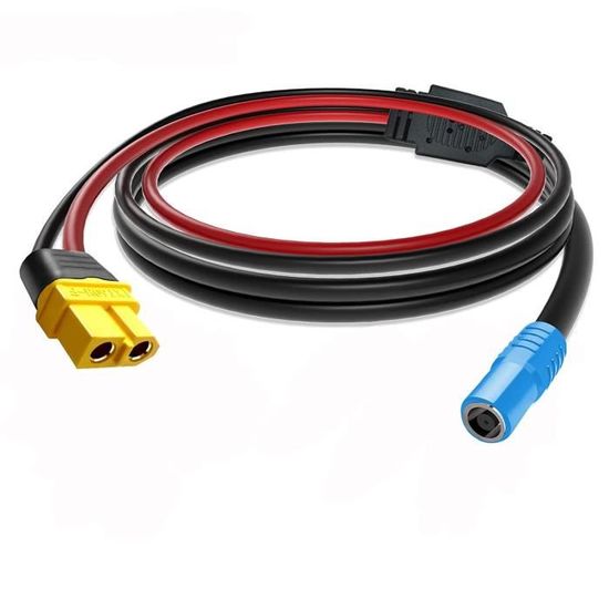 Xiatiaosann Câble Adaptateur XT60 Vers DC7909 – Panneau Solaire, Batterie RC Lipo, Station Portable 14AWG 1m