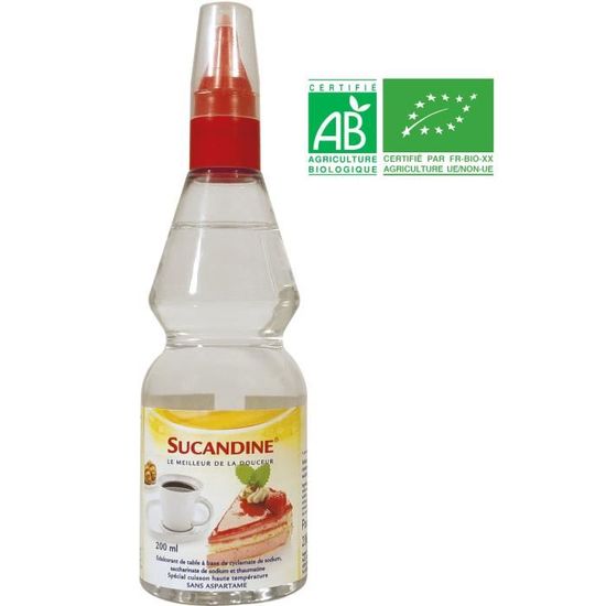 PAGES Sucandine Edulcorants de table liquide Cyclamate et saccharine