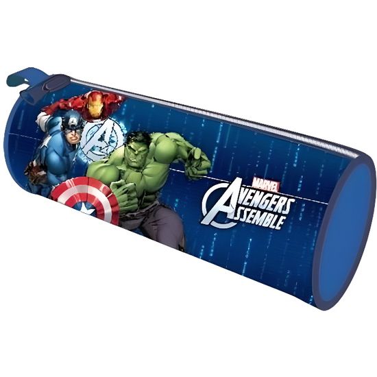 Trousse scolaire polyester bleu AVENGERS MARVEL pas cher à prix