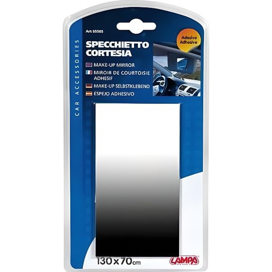 Miroir De Courtoisie Auto Uposao - Auto-adhésif Pour Pare-soleil Ou Dossier De Siège - Acier Inoxydable, Image Claire Miroir Maquillage Voiture