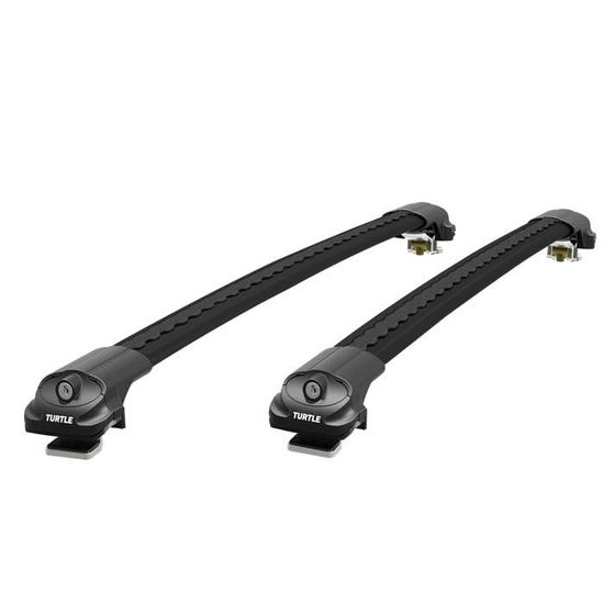 Barres De Toit Aluminium Pour Kia Niro 2023-2024 - Modèle HOOK, 2 Barres Noires, Port Max 75 Kg, Montage Facile Sans Coupe