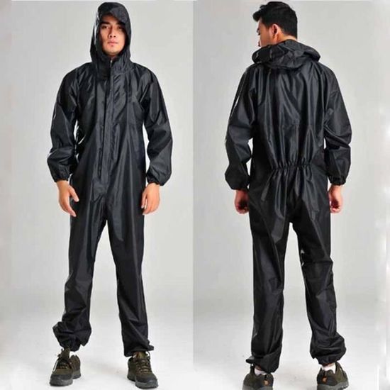Combinaison Pluie Moto Zyntora - Veste + Pantalon + Bottes Réfléchissants - Léger, Imperméable PVC