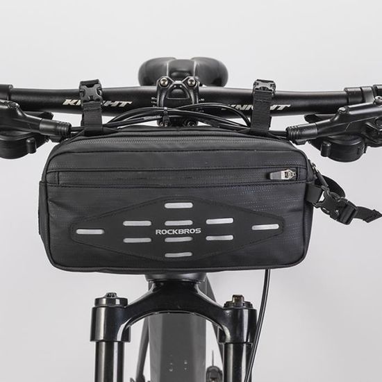 Sac De Guidon RockBros – Grande Capacité Extensible – Vélo Route – Imperméable