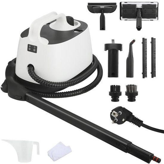 Nettoyeur Vapeur Multifonctionnel 900W - 350 Ml, 20 Min D'autonomie - Sans Produits Chimiques, 10 Accessoires