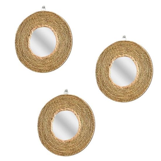 PW TOOLS Paniers muraux Boho - Ensemble de paniers Ronds Plats en jonc de mer bohème à Suspendre de 3 Tailles,Décoration Murale tissée décorative réutilisable pour Noël, Boho, fête de Vacances PW TOOLS Paniers muraux Boho - Ensemble de paniers Ronds Plats en jonc de mer bohème à Suspendre de 3 Tailles,Décoration Murale tissée décorative réutilisable pour Noël, Boho, fête de Vacances
