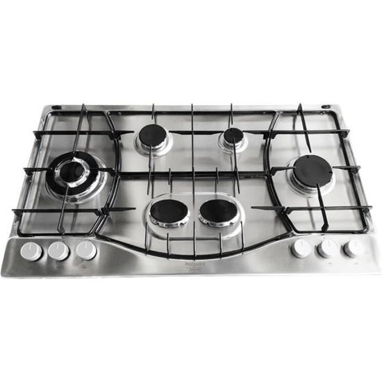 Plaque de cuisson à gaz 90cm HOTPOINT ARISTON PHN 962 TS/IX/HA 6 brûleurs Cdiscount