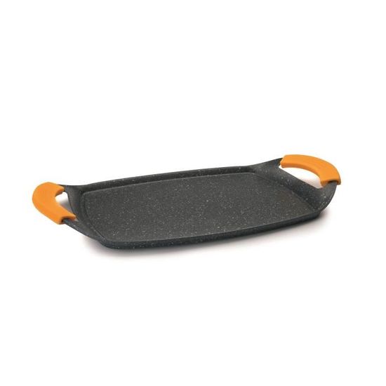 Plancha Ondulée IBILI Pierre Basique - Fonte Aluminium Antiadhésive - Induction 47x29cm