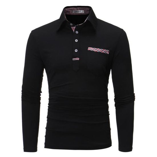 Tommi camisa masculina hommes à manches longues ch... – Grandado