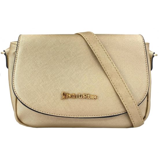Sac à Main Dooney & Bourke - Beige Doré Effet Autruche - Style Wristlet - Occasion