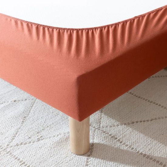 Cache-sommier Coton Jersey Terre De Sienne - Cache-sommier Cache-sommier Coton Jersey Terre De Sienne - Cache-sommier