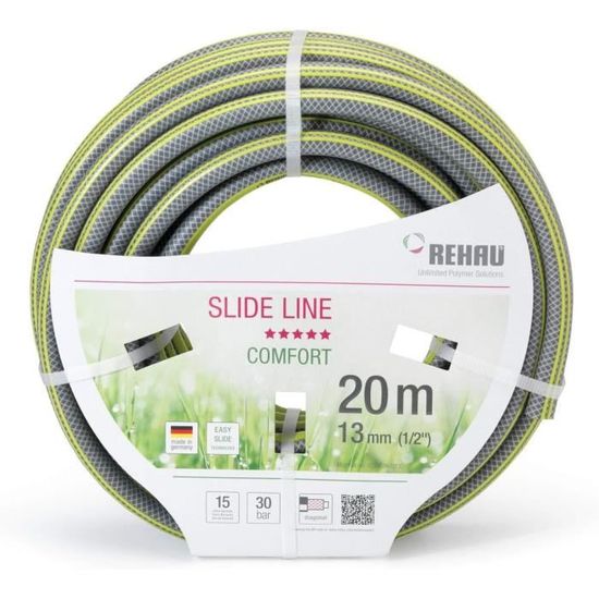 Tuyau D'arrosage Professionnel KOTARBAU 30 M - 4 Couches, Anti-torsion, PVC Renforcé - Vert/Jaune - 1/2" - Pression 10 Bar